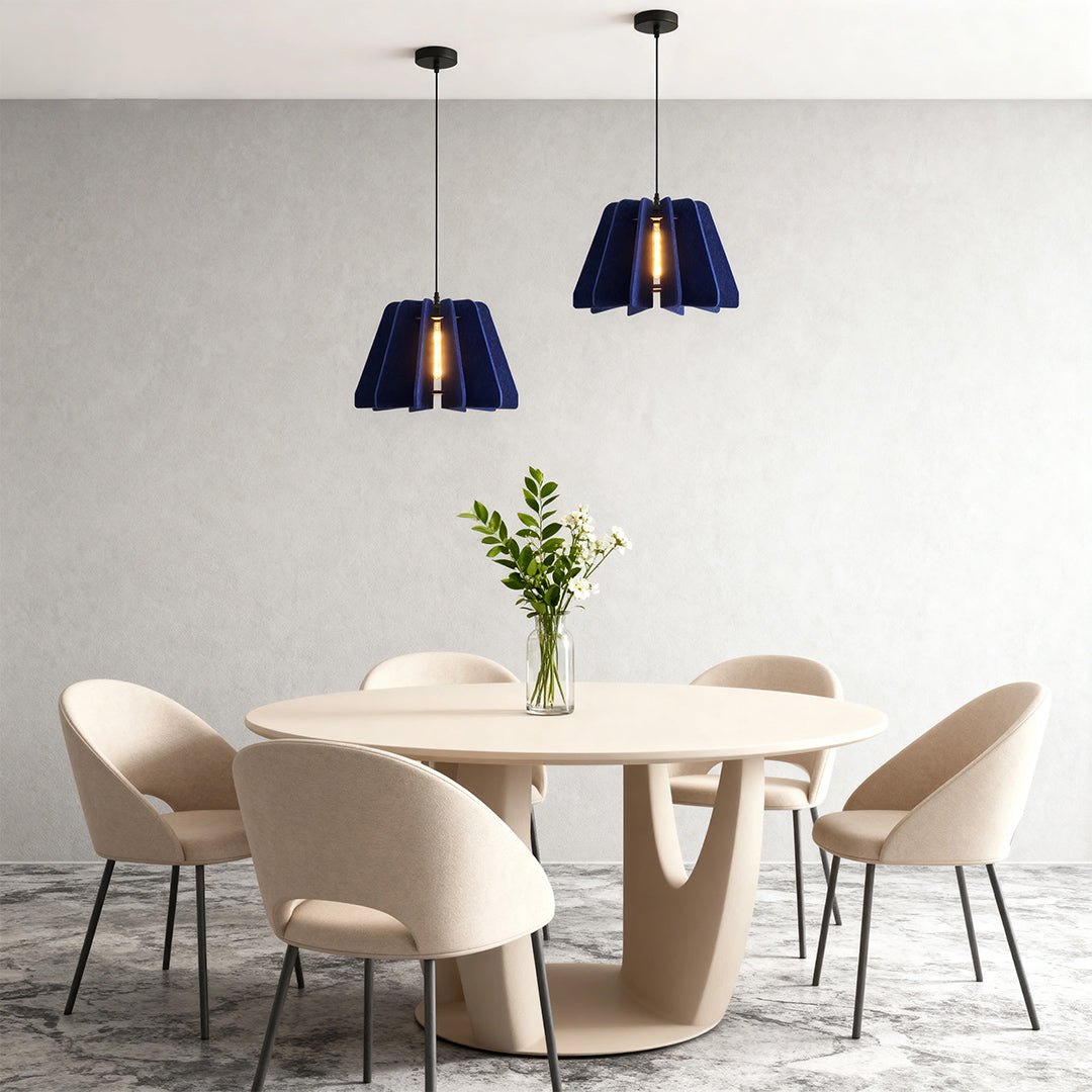 Radial Felt Pendant Light - view 2