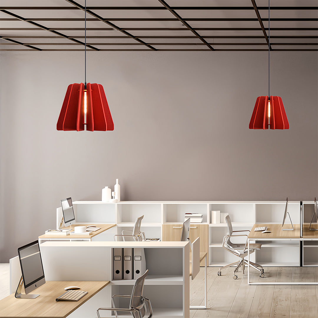 Radial Felt Pendant Light - view 3