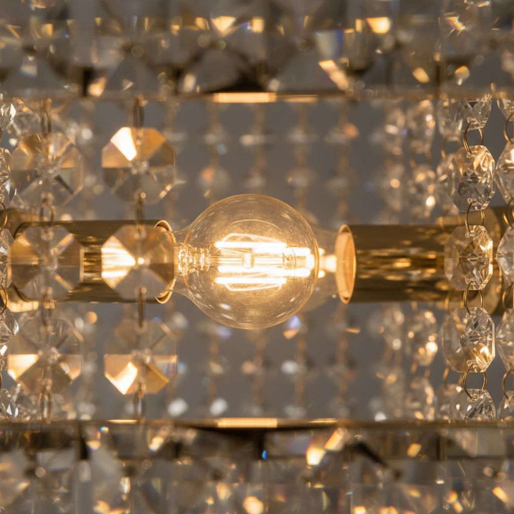 Rectangular Crystal Prism Linear Chandelier - view 9