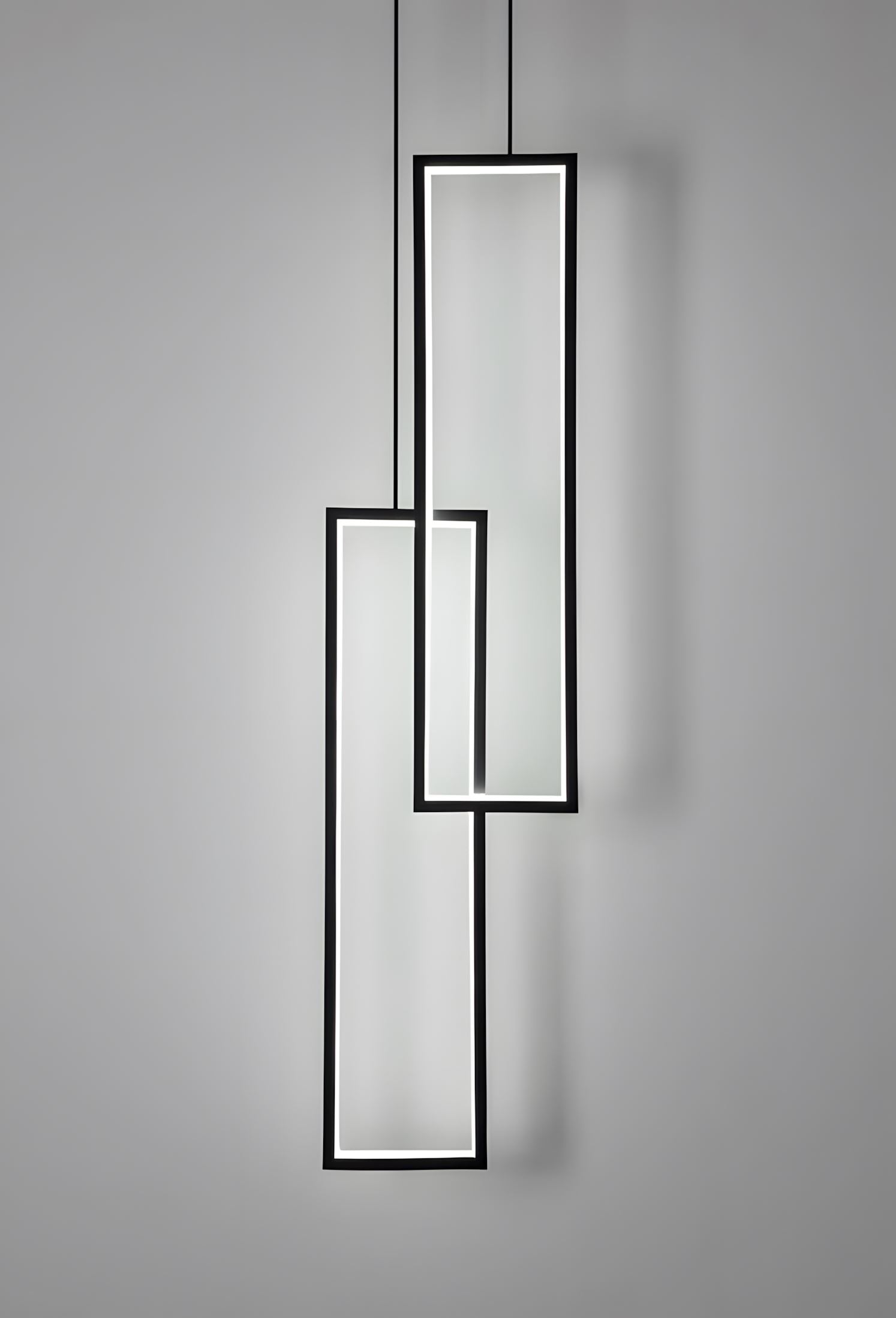 Rectangular Frame LED Cascade Chandelier - view 8