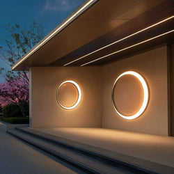 Elegant Eclipse Outdoor Wall Lamp