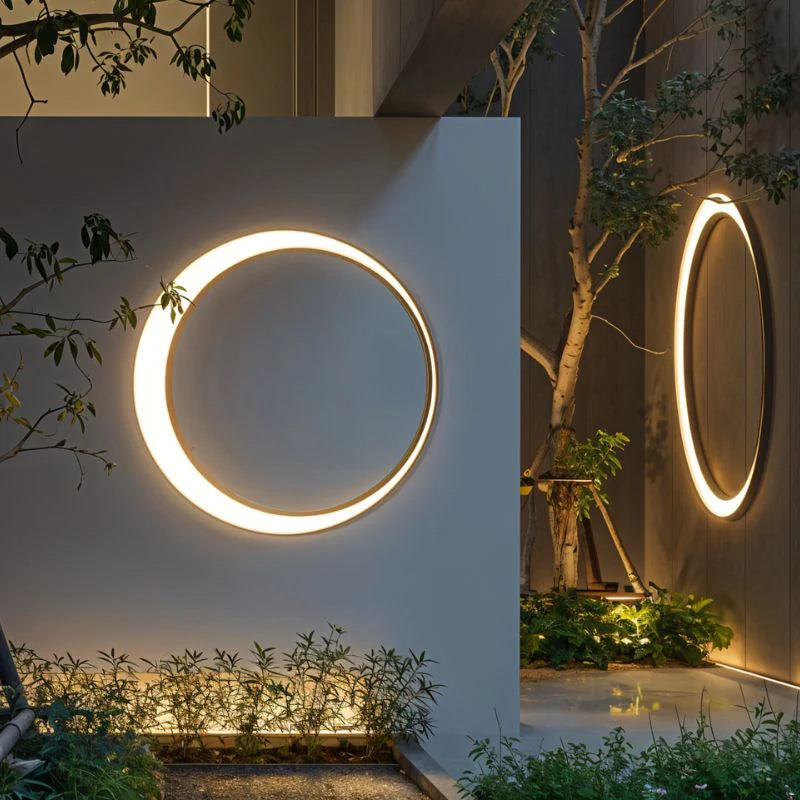 Elegant Eclipse Outdoor Wall Lamp