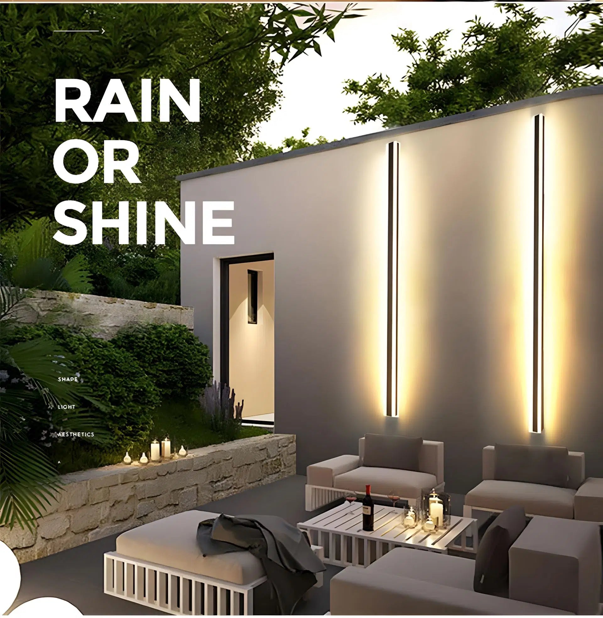 Slim Linear LED Wall Light with Remote Dimming - view 9