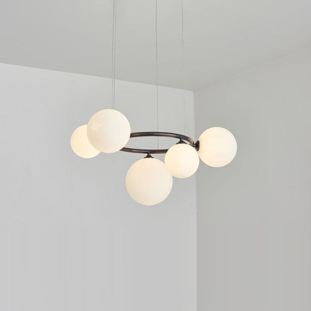 Smoked Glass Globe Branch Chandelier - view 8