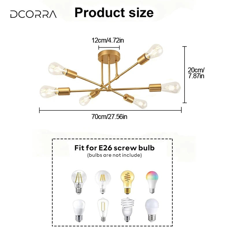 Sputnik 6-Light Chandelier