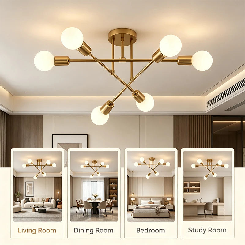 Sputnik 6-Light Chandelier