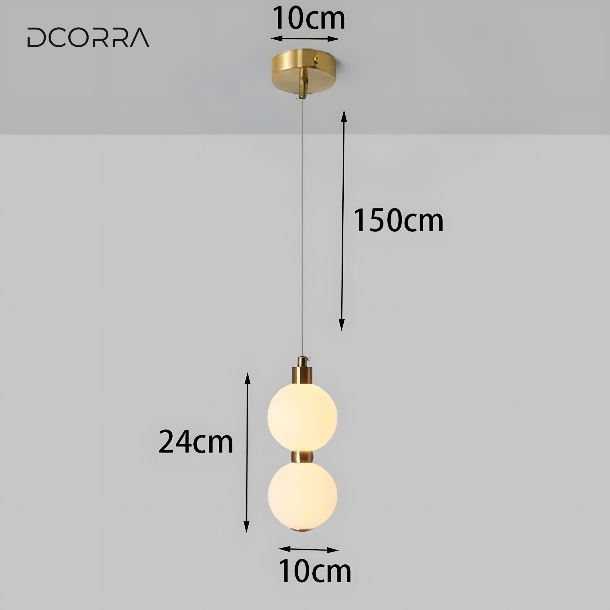 Stacked Sphere Pendant Light - view 3