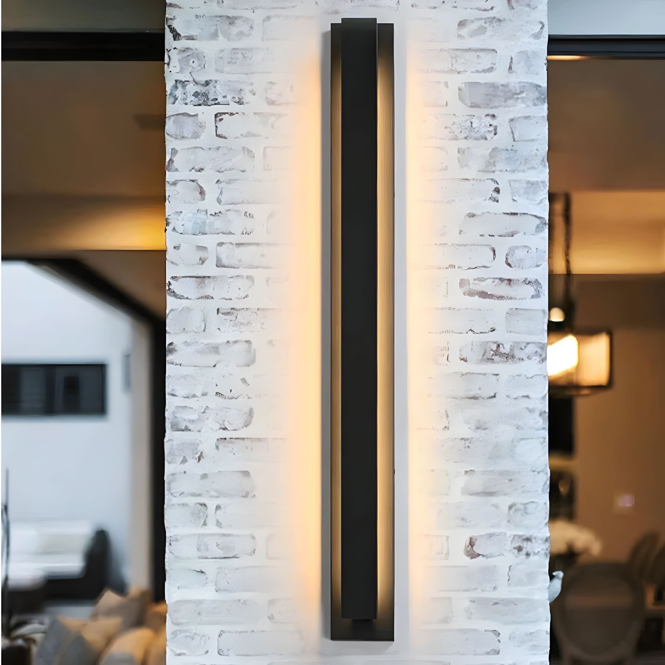 Stainless Steel Linear LED Wall Light - Large