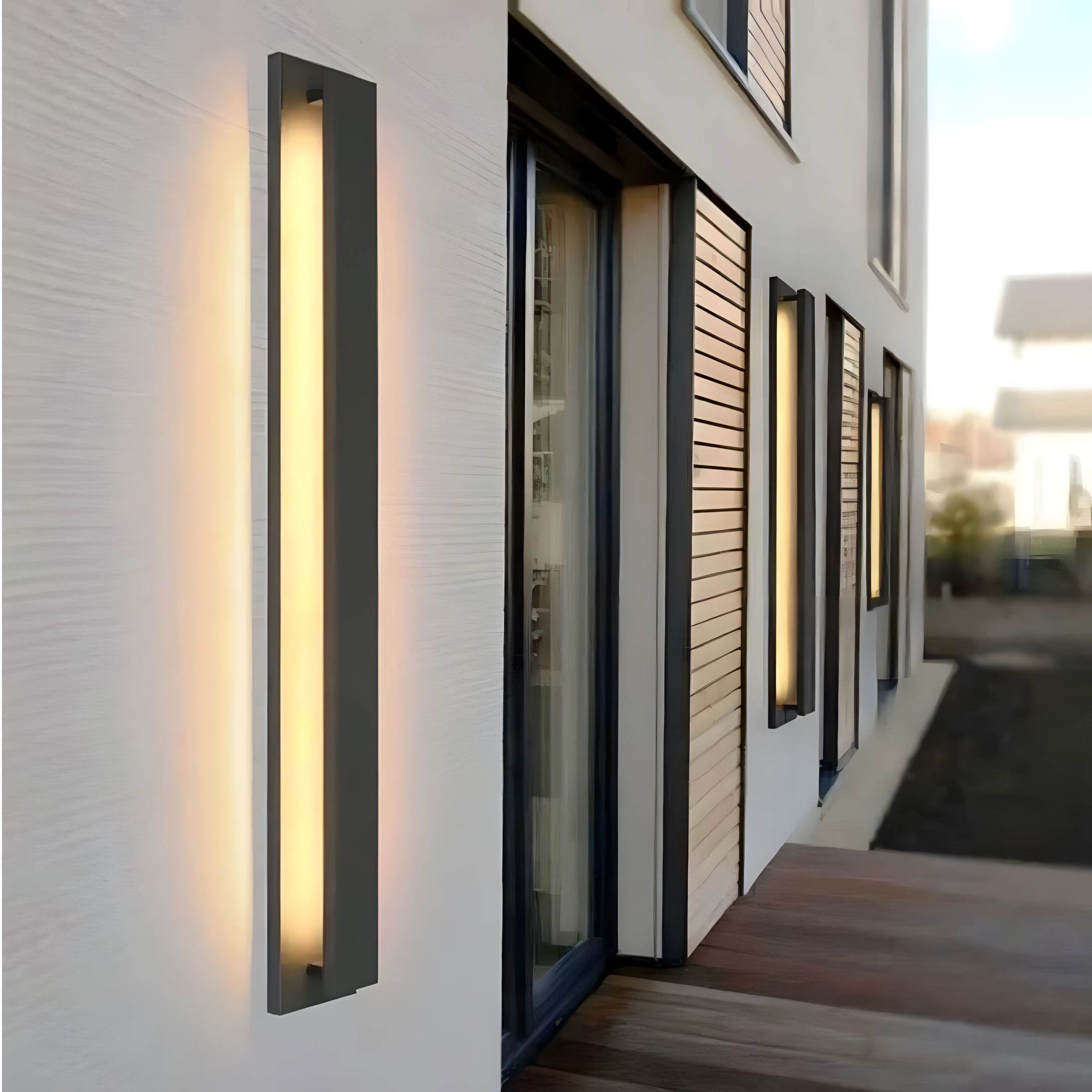 Stainless Steel Linear LED Wall Light - Small