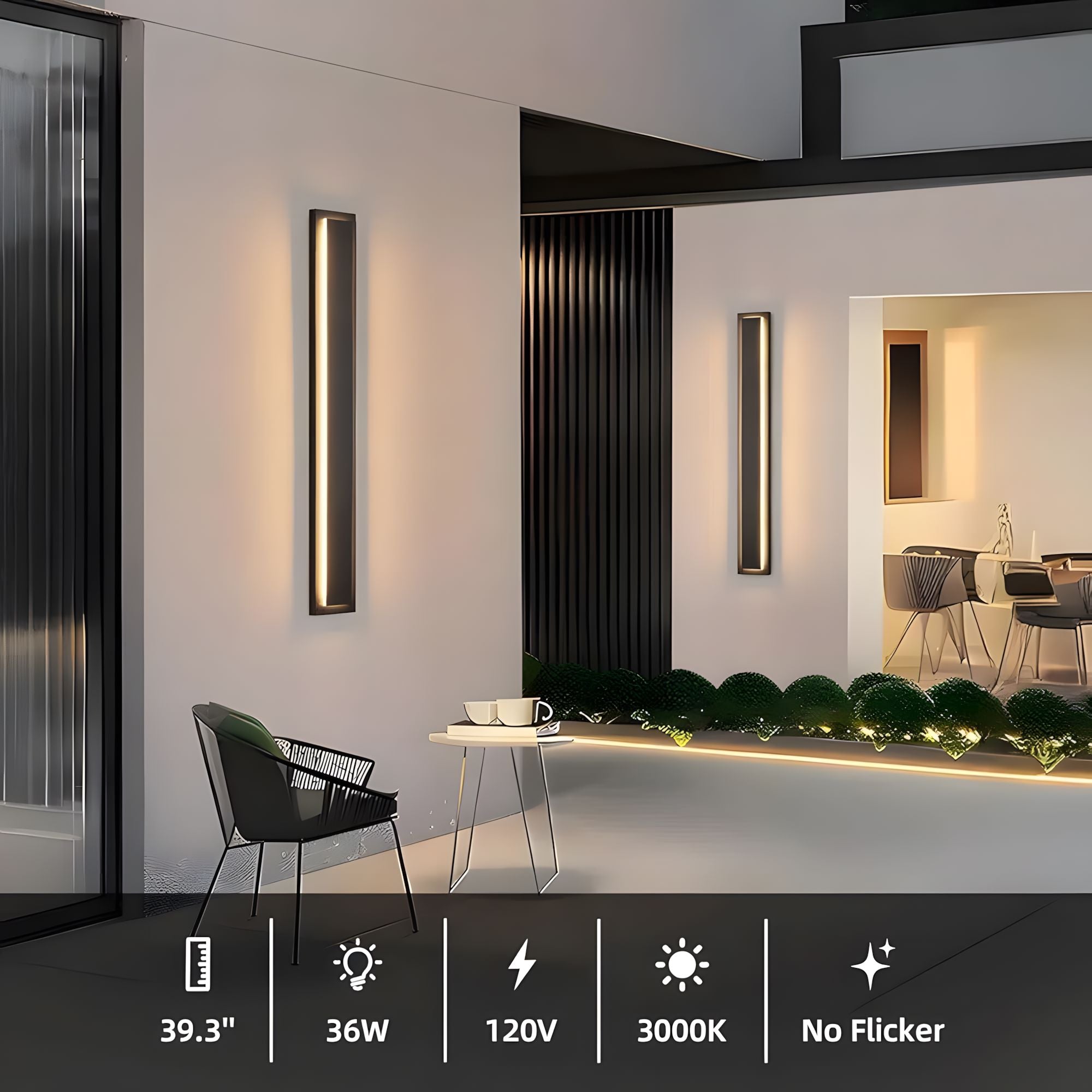 Stainless Steel Linear LED Wall Light - view 5