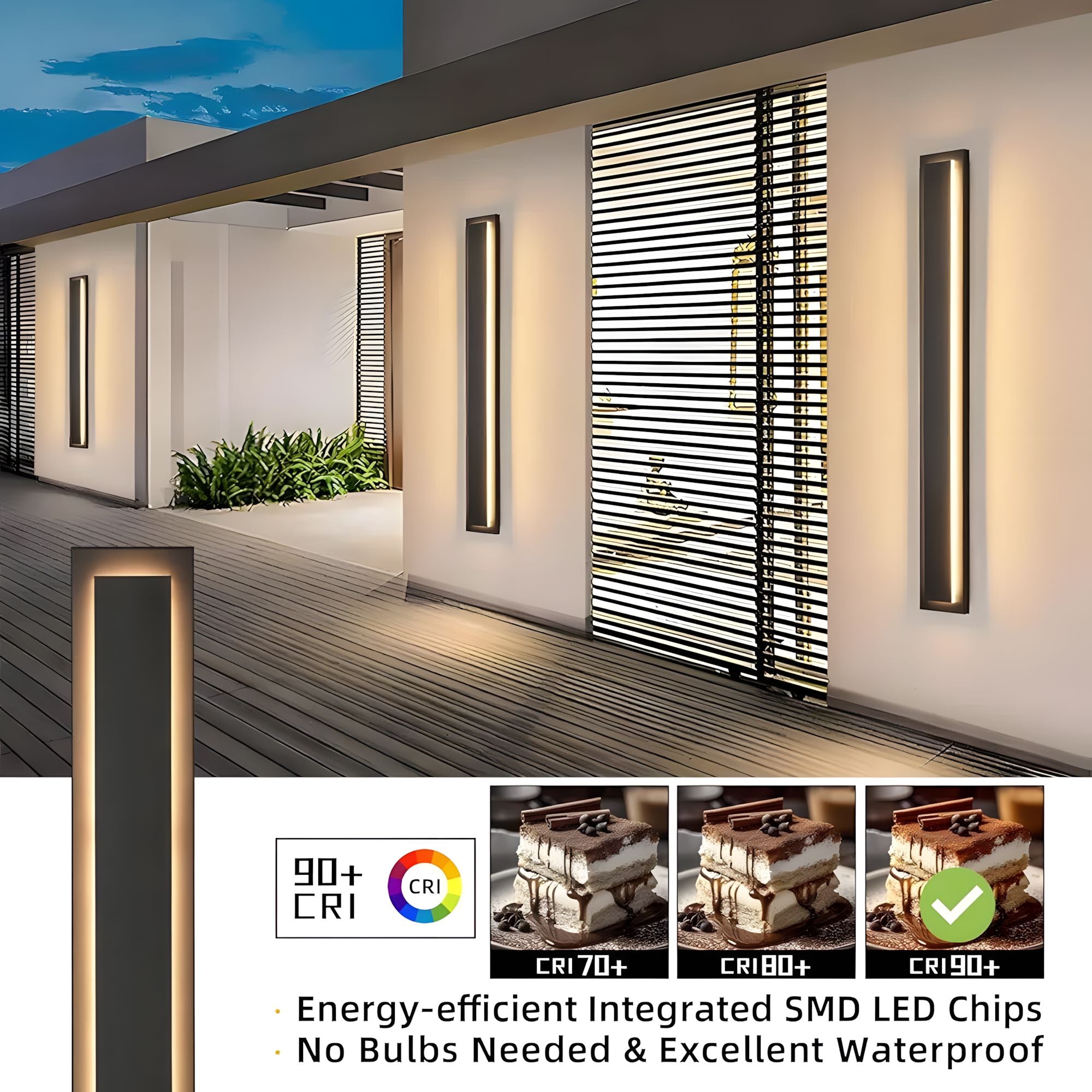 Stainless Steel Linear LED Wall Light - view 6