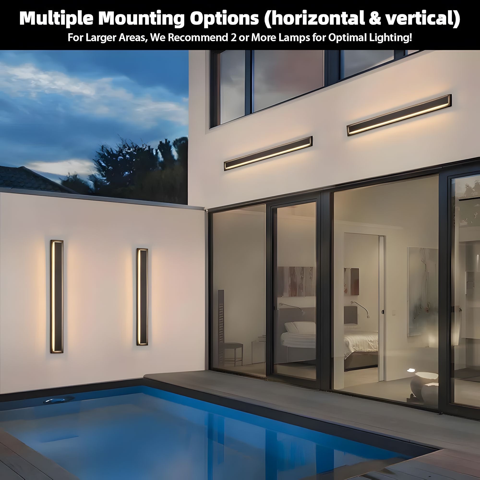 Stainless Steel Linear LED Wall Light - view 7