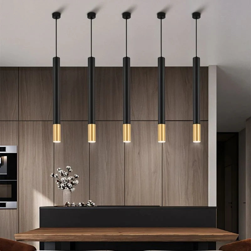Sleek Ceiling Pendant Light over a kitchen island