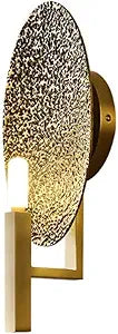Textured Oval Disc Wall Light