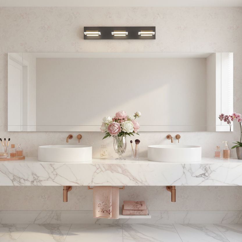 Three Panel LED Vanity Light - view 5