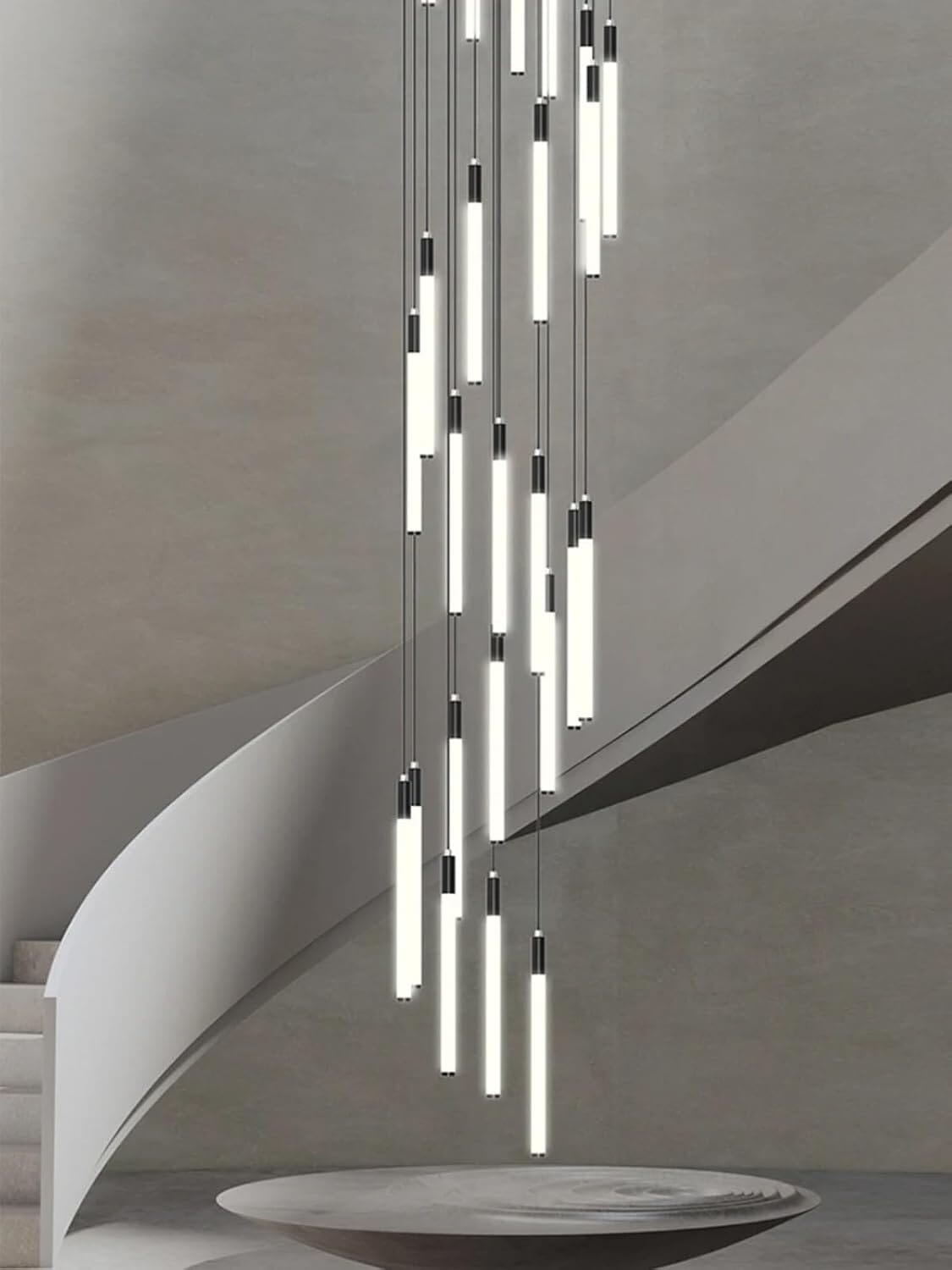 Tiered Acrylic Wand LED Chandelier - view 3