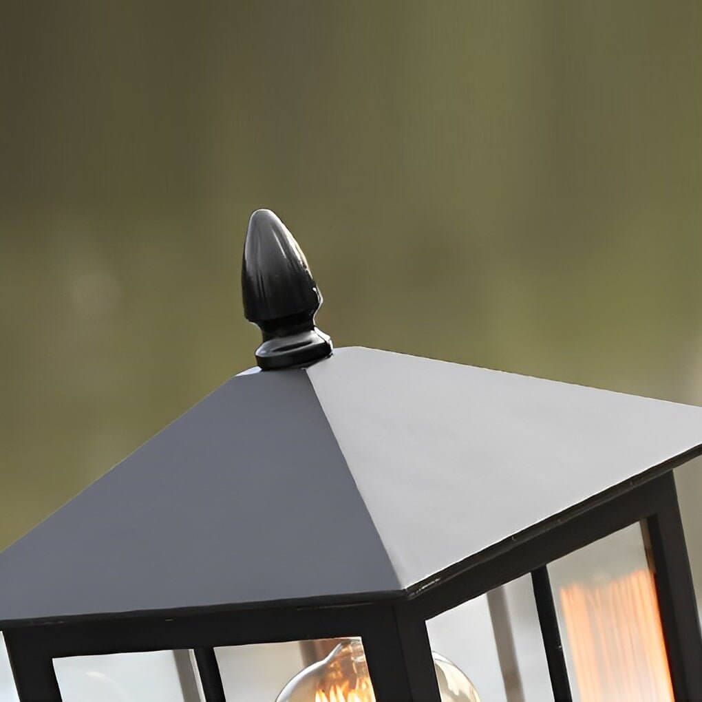Traditional Square Pillar Lantern - Solar or Hardwired - view 9