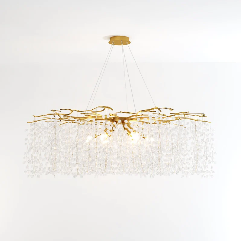 Velora Premium Elegance chandelier on a white background