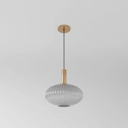 Elegant Fluted Pendant Light