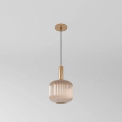 Elegant Fluted Pendant Light