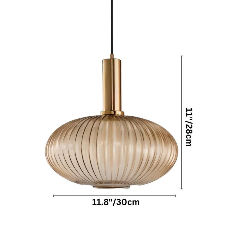 Elegant Fluted Pendant Light