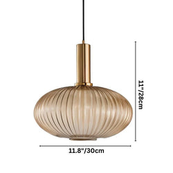 Elegant Fluted Pendant Light