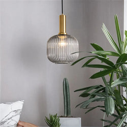 Elegant Fluted Pendant Light