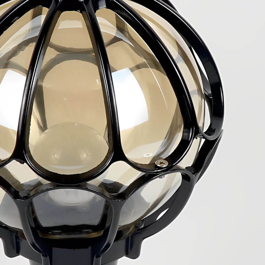 Vintage Glass Globe Pillar Light - view 7