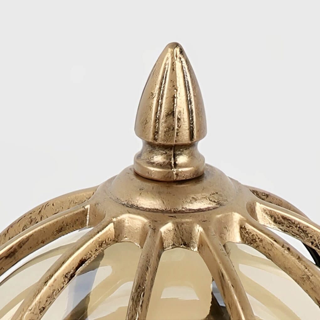Vintage Glass Globe Pillar Light - view 8