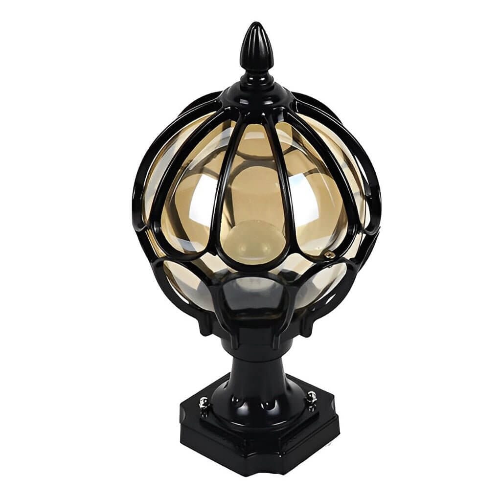 Vintage Glass Globe Pillar Light - view 9