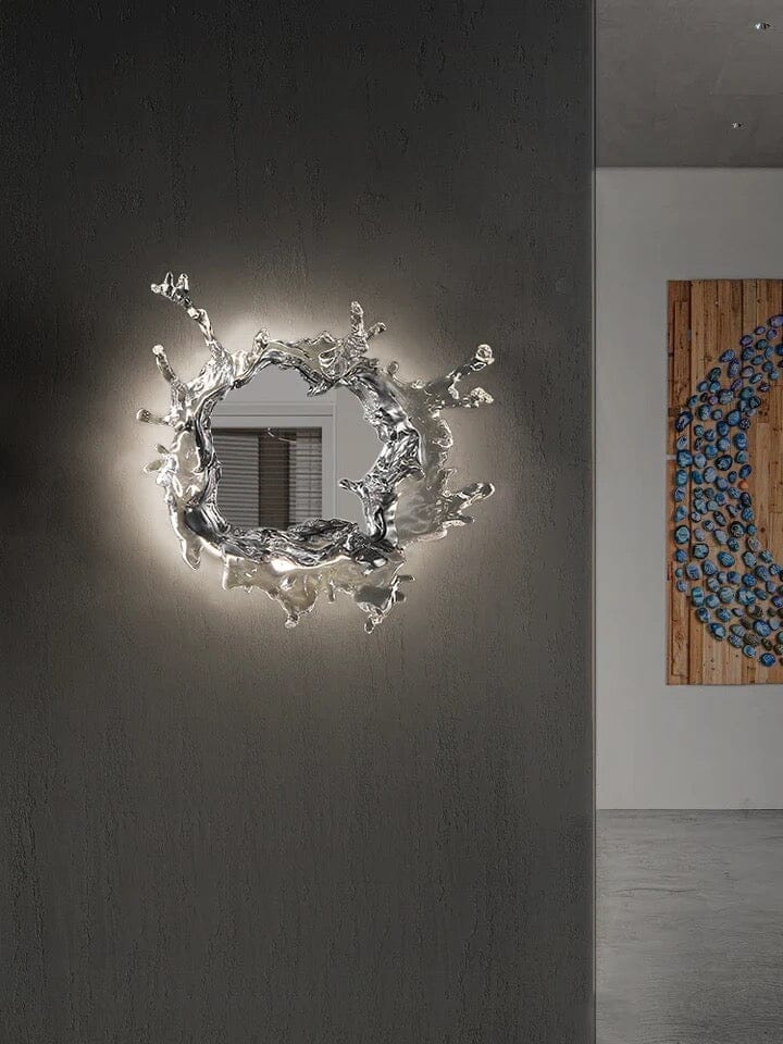 Water Splash LED Wall Mirror