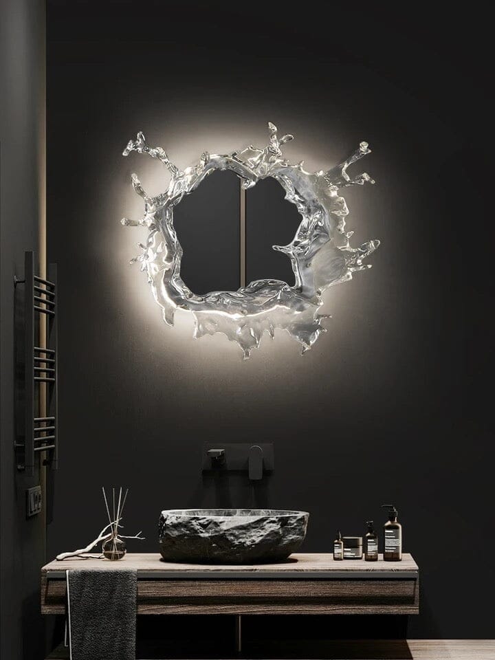 Water Splash LED Wall Mirror