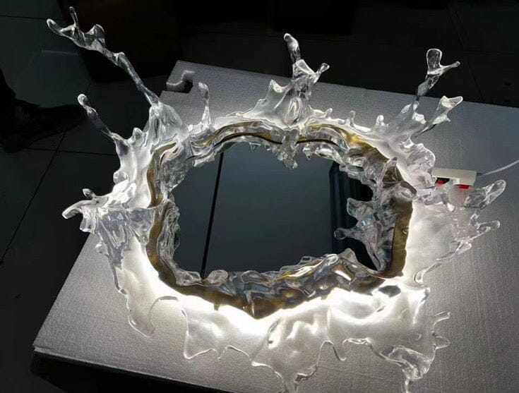 Water Splash LED Wall Mirror
