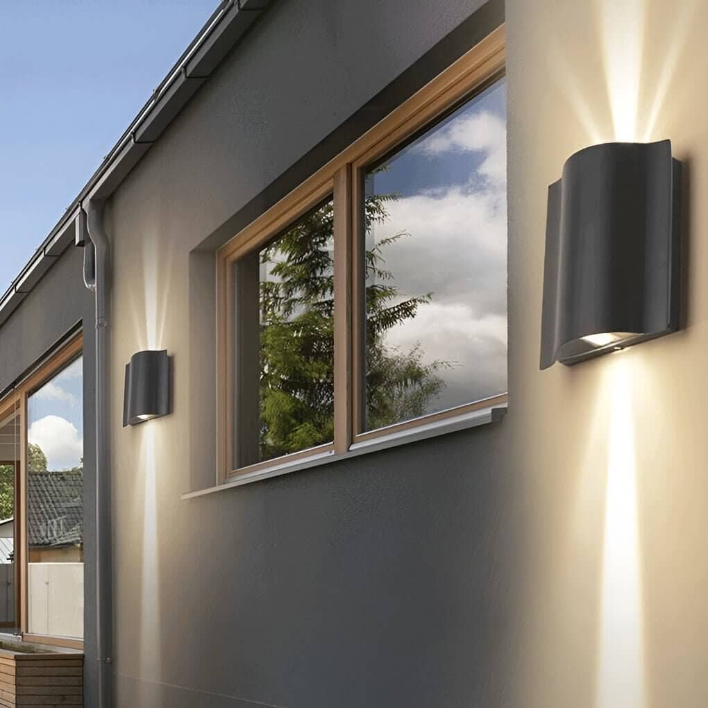 Wave Design Up & Down Wall Sconce - 2-Light