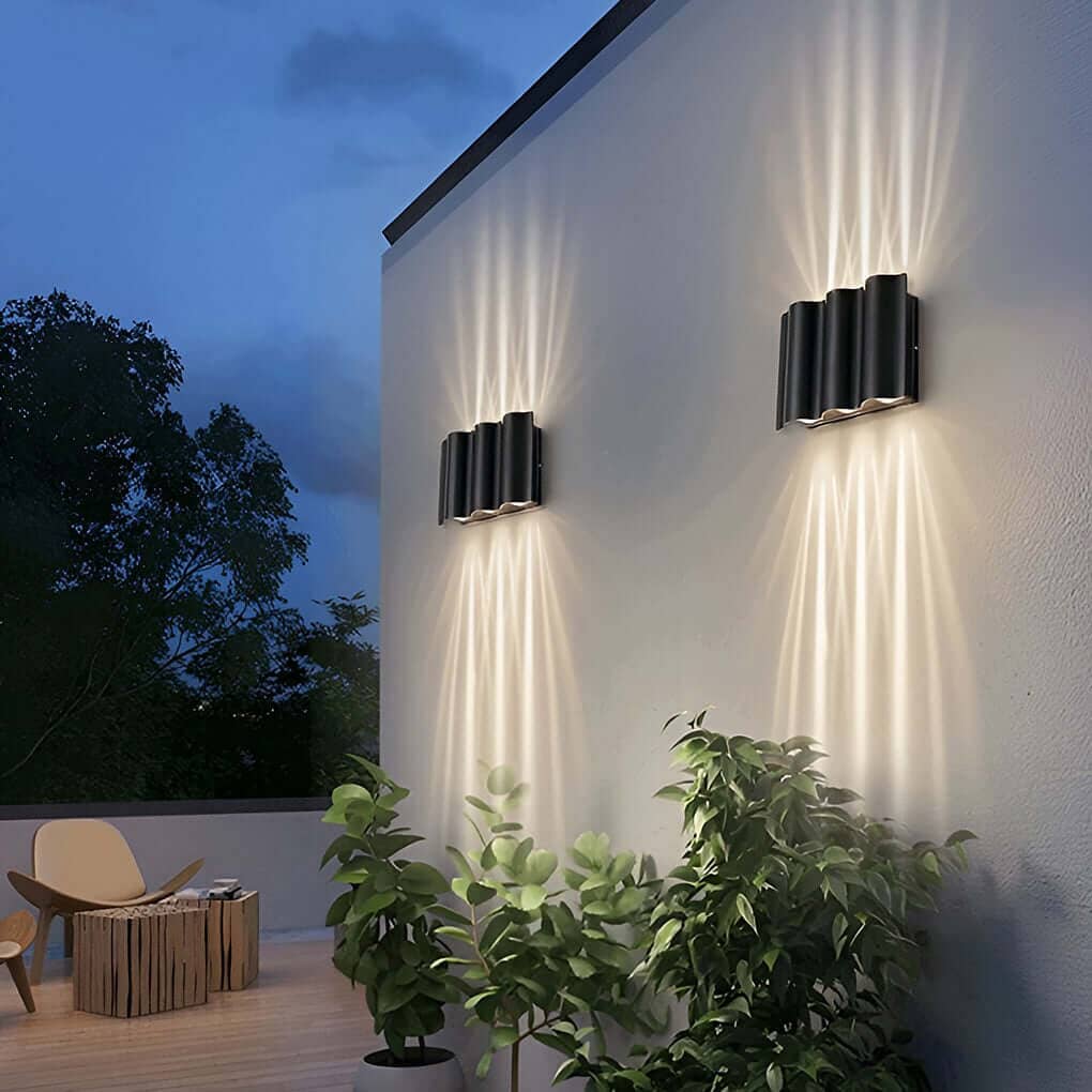 Wave Design Up & Down Wall Sconce - view 4