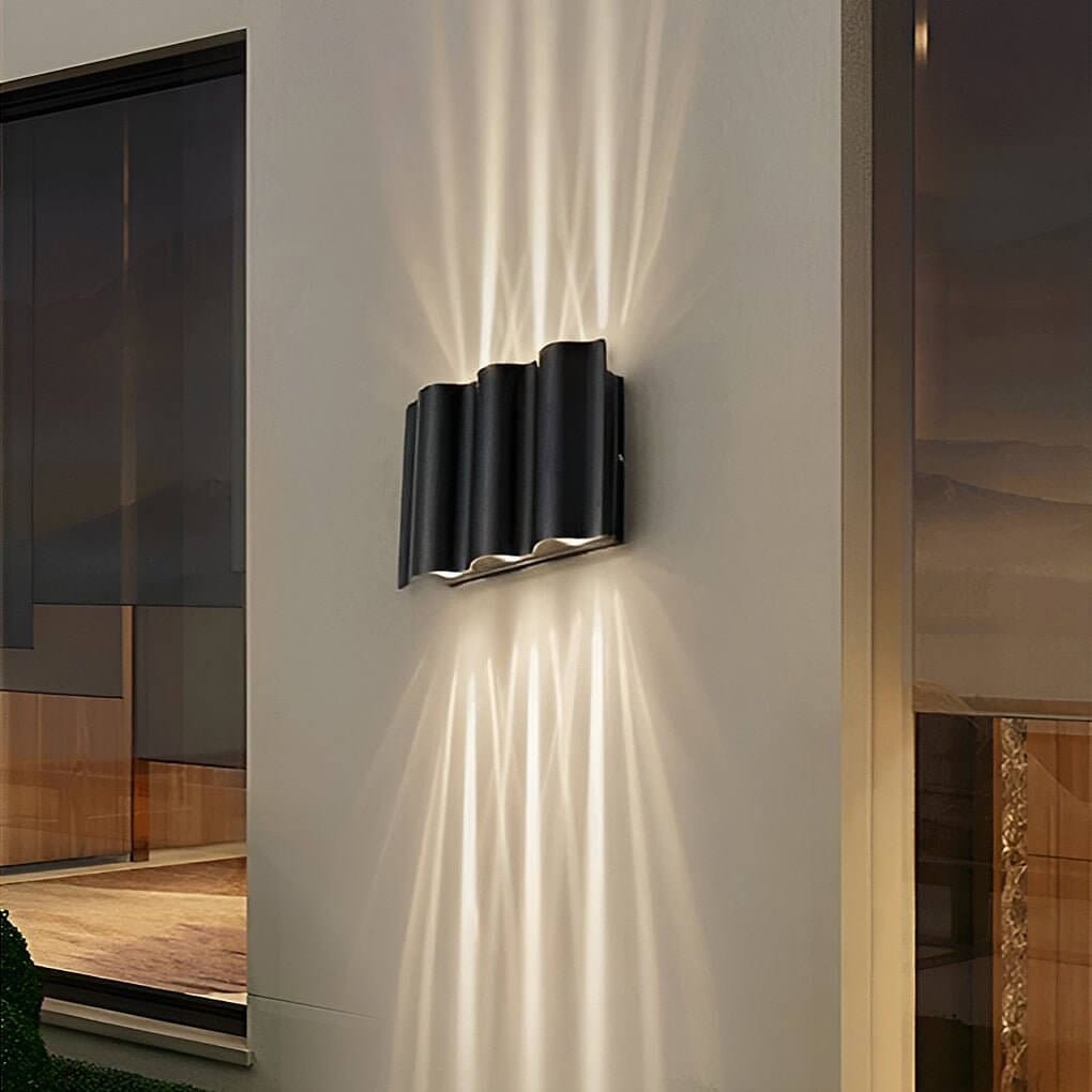 Wave Design Up & Down Wall Sconce - view 6