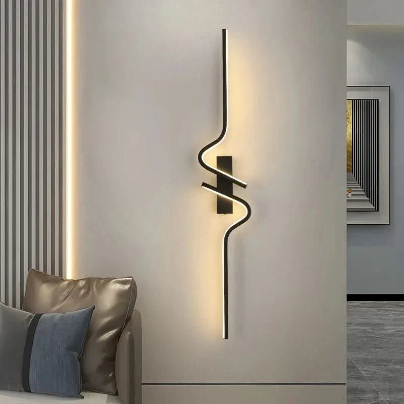 Wavy Linear LED Wall Light - view 2