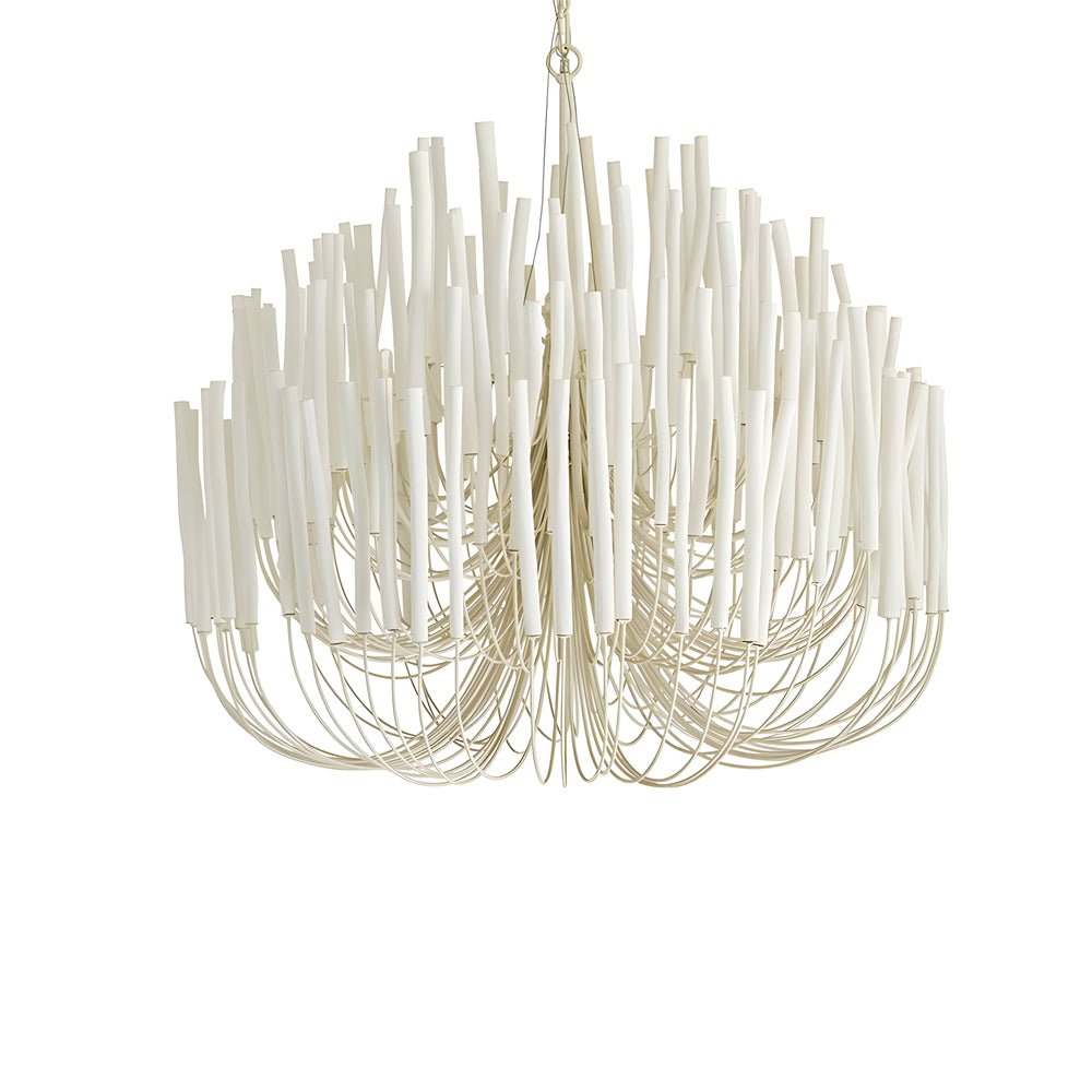 White Wood Stick Iron Chandelier - view 5