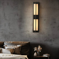 Elegant Copper Alabaster Wall Lamp