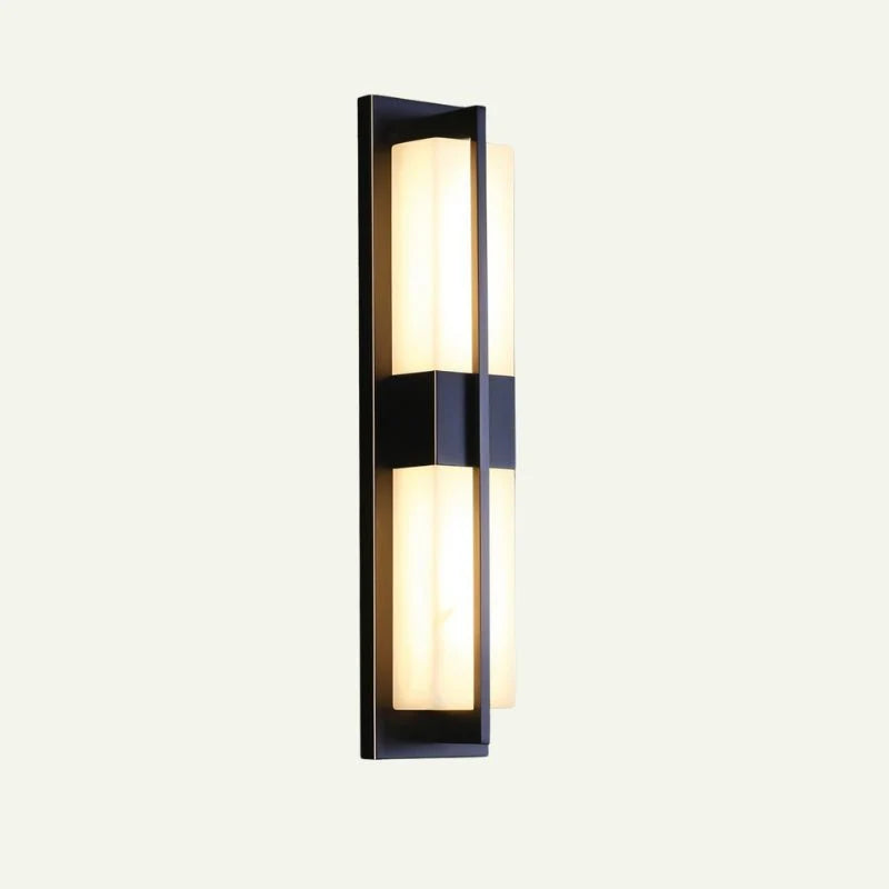 Elegant Copper Alabaster Wall Lamp