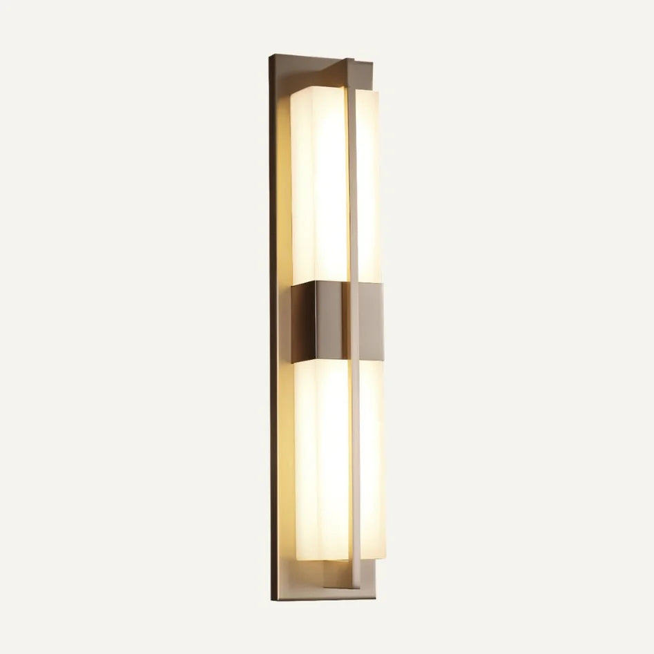 Elegant Copper Alabaster Wall Lamp